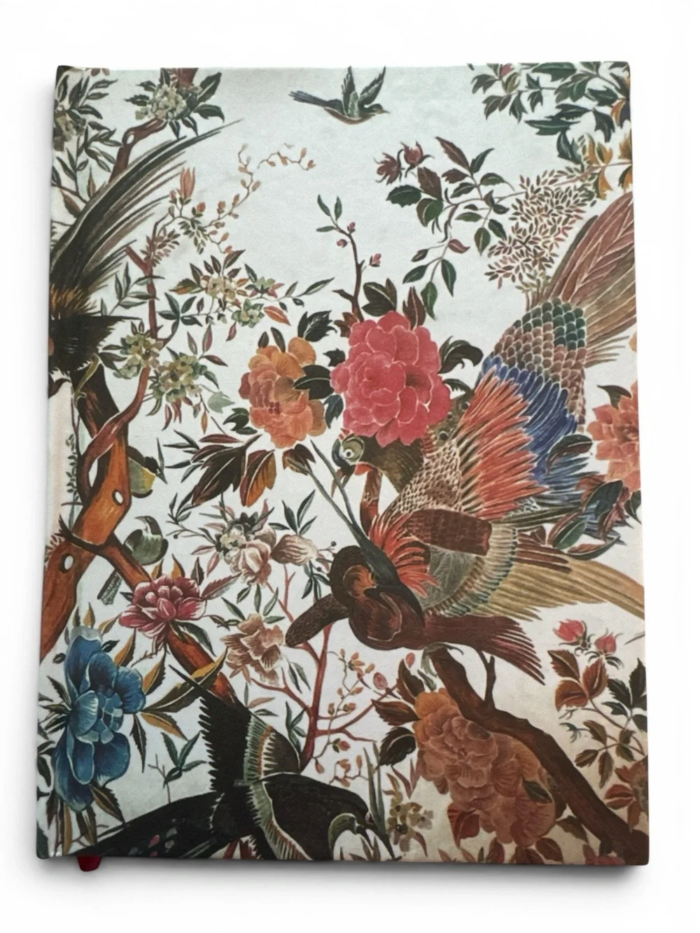 Dior Floral Hardcover Notebook with Burgundy Elastic Band/Dior keychain